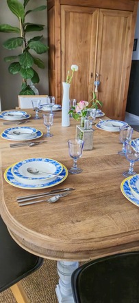 Table campagnarde Henri II extensible 
