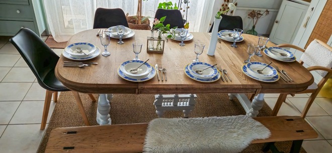 Table campagnarde Henri II extensible 