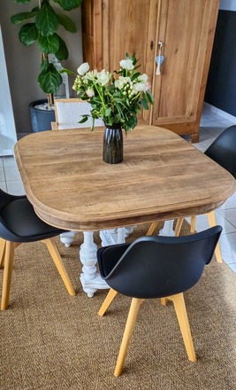 Table campagnarde Henri II extensible 