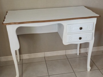 Vente avec paiement en ligne: Bureau Louis XV couleur Neige 