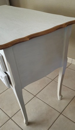 Bureau Louis XV couleur Neige 