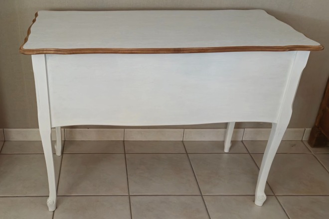 Bureau Louis XV couleur Neige 