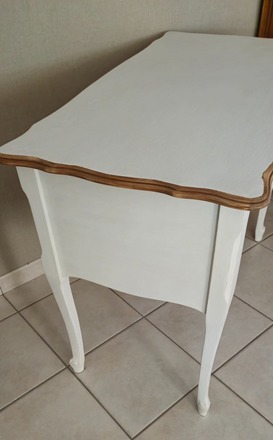 Bureau Louis XV couleur Neige 