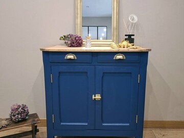 Vente avec paiement en ligne: Petit buffet parisien bleu maritime