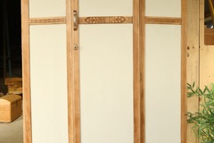 Vente avec paiement en ligne: Penderie armoire art déco bois et argile