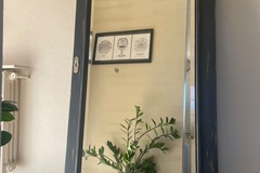 Vente avec paiement en ligne: Miroir Léo noir et patine or 