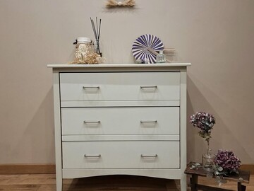 Vente avec paiement en ligne: Commode en pin style année 1950 vert opalin
