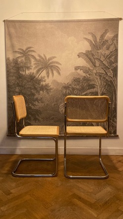 Duo de chaise Breuer restaurées cannage