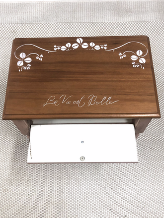 Chevet shabby érable et nude