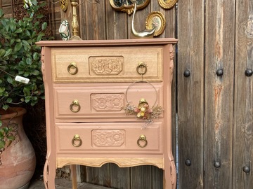 Vente avec paiement en ligne: Chiffonnier/commode art déco bohème terracotta 