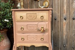 Vente avec paiement en ligne: Chiffonnier/commode art déco bohème terracotta 