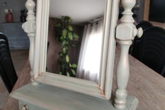 Vente avec paiement en ligne: Miroir de table patiné