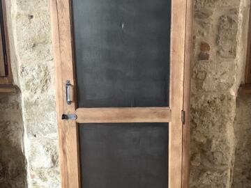 Vente avec paiement en ligne: Vestiaire vintage bois avec penderie couleur fonte mat