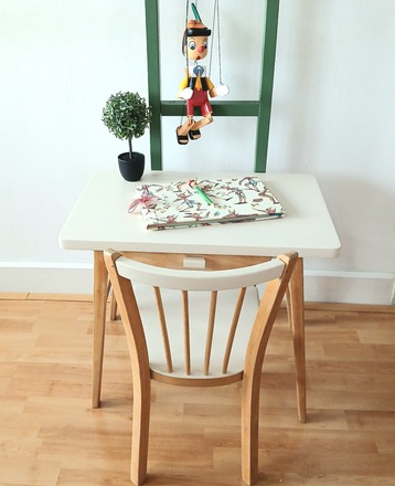 Ensemble bureau et chaise Baumann