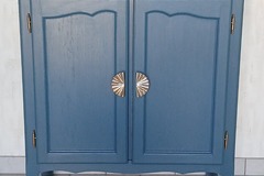Vente avec paiement en ligne: buffet 2 portes, un tiroir bleu canard 