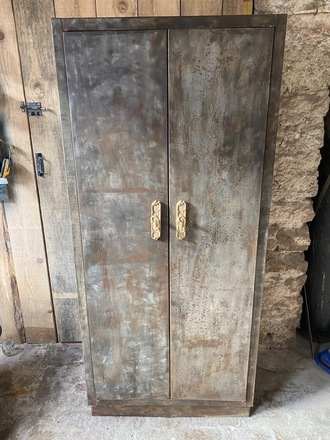 Armoire de cuisine métal vintage années 60