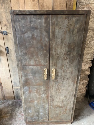 Armoire de cuisine métal vintage années 60