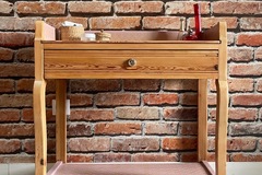 Vente avec paiement en ligne: Table de toilette coiffeuse pitchpin art déco