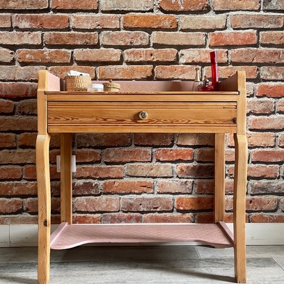 Vente avec paiement en ligne: Table de toilette coiffeuse pitchpin art déco