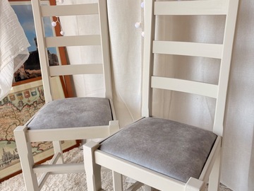 Vente avec paiement en ligne: Paire de Chaises  couleur Lin