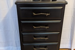 Vente avec paiement en ligne: Chiffonnier noir thème chiens