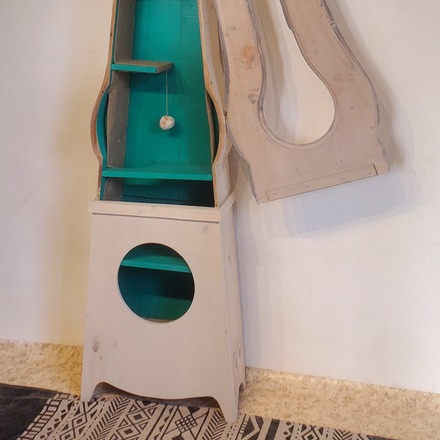 Alibert l'horloge arbre à chat