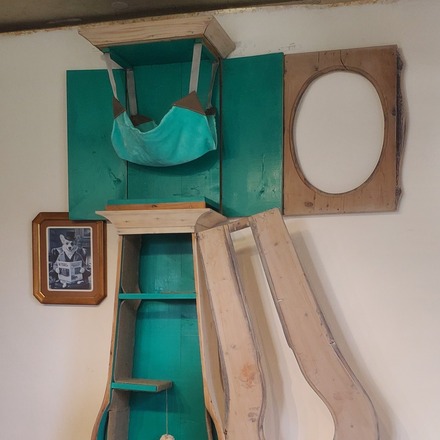 Alibert l'horloge arbre à chat