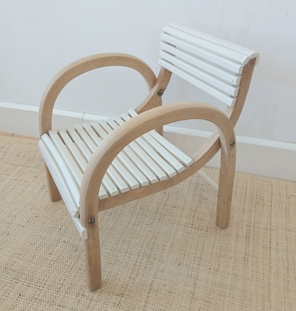 Chaise Baumann en bois courbe 