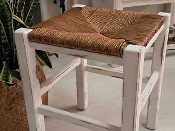 Vente avec paiement en ligne: Tabouret en paille