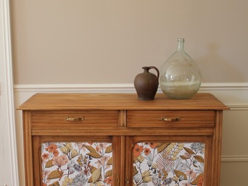 Vente avec paiement en ligne: Buffet vintage fleuri 