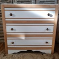 Vente avec paiement en ligne: Commode blanche et bois