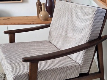 Vente avec paiement en ligne: Fauteuil vintage style scandinave