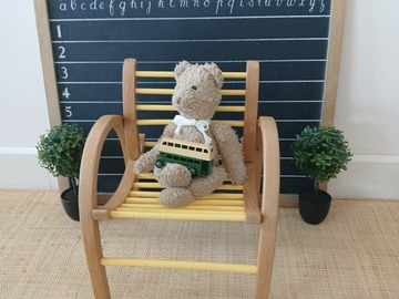 Vente avec paiement en ligne: Fauteuil Enfant Baumann bois et jaune