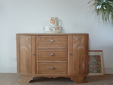 Vente avec paiement en ligne: Buffet Art Déco en chêne massif Charles