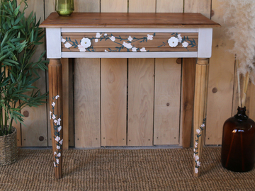Vente avec paiement en ligne: table / console motifs floraux