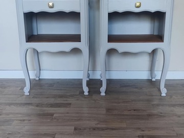 Vente avec paiement en ligne: Tables de chevet satiné couleur grain de sable