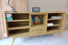 Vente avec paiement en ligne: Enfilade 60's brun doré