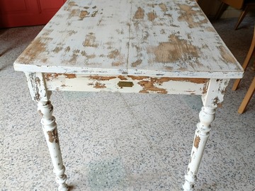 Vente avec paiement en ligne: Table bureau patinée