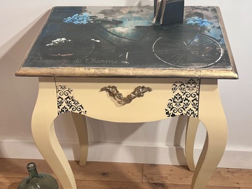 Vente avec paiement en ligne: Table d’appoint vélo romantique