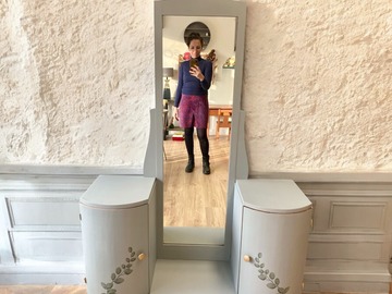 Vente avec paiement en ligne: Coiffeuse Art déco vert de gris