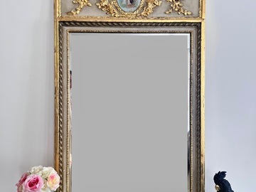 Vente avec paiement en ligne: Miroir trumeau style Louis XVI