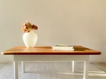 Vente avec paiement en ligne: Table basse ancienne en chêne