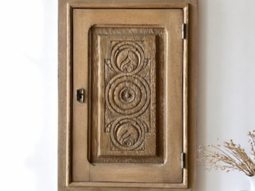 Vente avec paiement en ligne: Armoirette murale intérieur blanc mousseline style art déco 