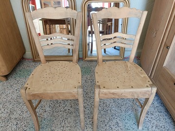 Vente avec paiement en ligne: Duo de Chaises bois