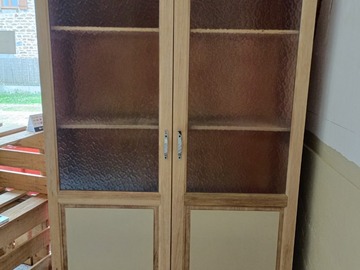 Vente avec paiement en ligne: Armoire bibliothèque vitrée