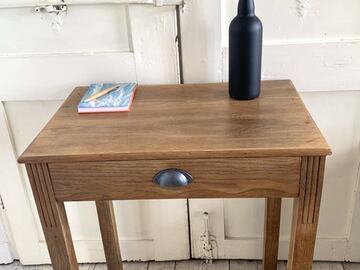 Vente avec paiement en ligne: Sellette ou petite table d'appoint en chêne massif