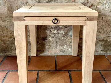 Vente avec paiement en ligne: Table basse extensible en bois exotique