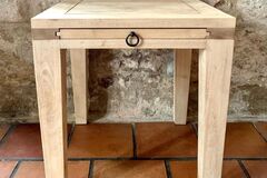 Vente avec paiement en ligne: Table basse extensible en bois exotique