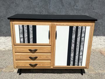 Vente avec paiement en ligne: Mado bois blanc et noir