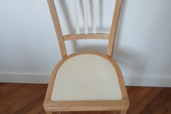 Vente avec paiement en ligne: Chaise blanche et bois 